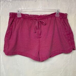 Time & Tru Women's Pink Casual Shorts